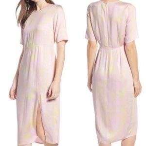 Something Navy Pastel Tie Dye Dress Midi Dress